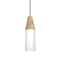 Besa Lighting Nini Cord Pendant, Natural/Opal, Black Finish, 1x9W LED 1JT-NININA-LED-BK - alternate 1
